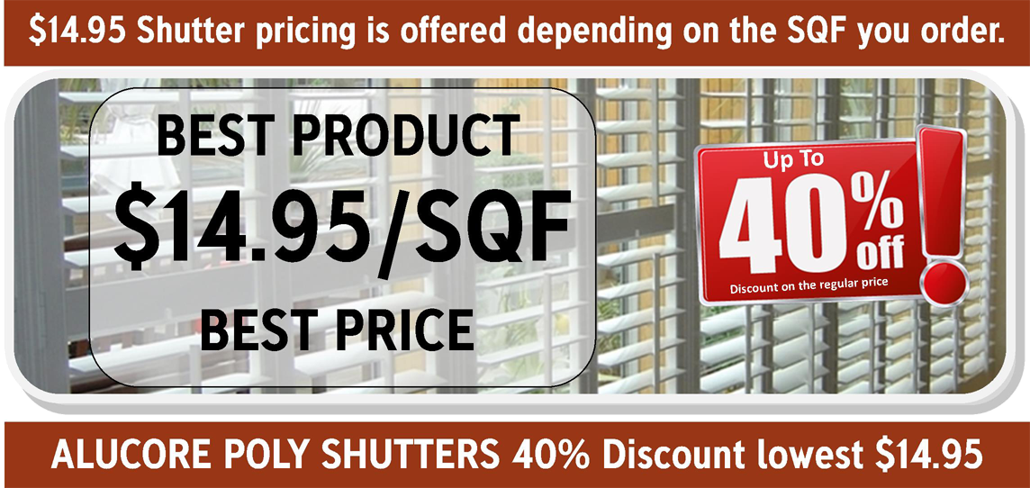 Gator Blinds orlando - SHUTTERS SPECIAL $14.95/SQF, window blinds, roller shades